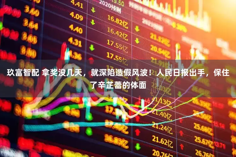 玖富智配 拿奖没几天，就深陷造假风波！人民日报出手，保住了辛芷蕾的体面